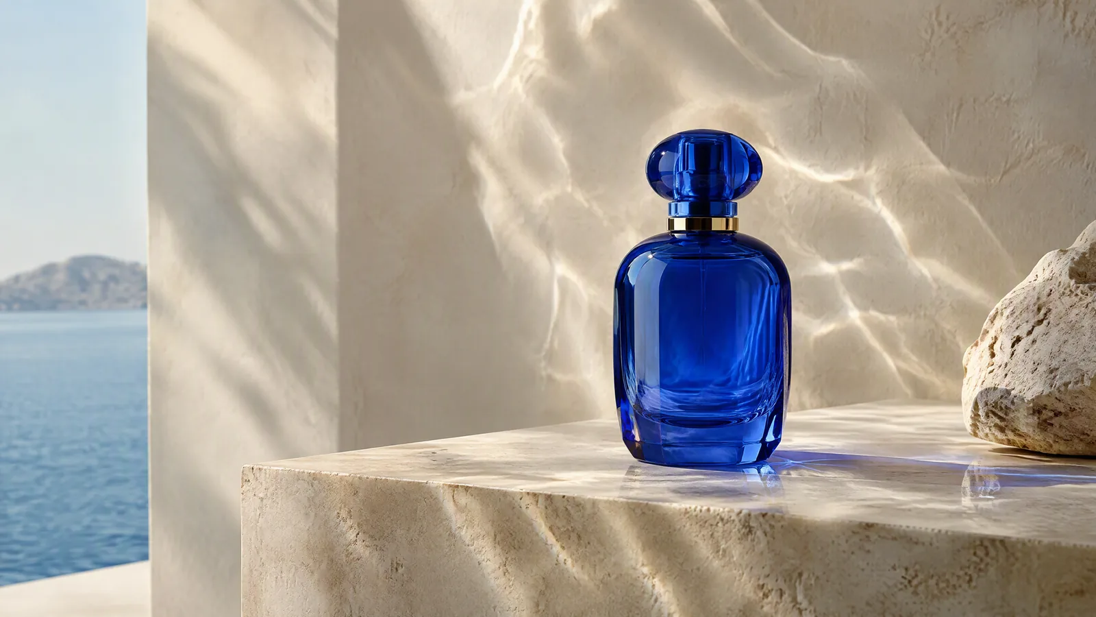 Flacon bleu