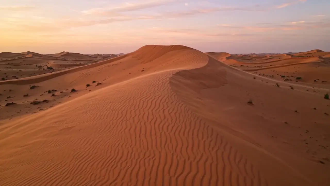 Aube sur les dunes