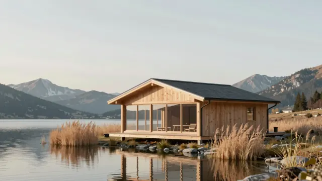 Hütte am See